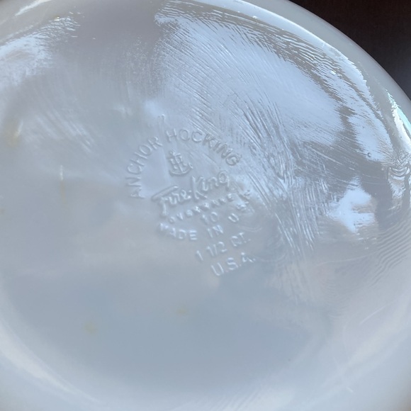 EUC! Vintage- Anchor Hocking Fire King Iridescent Peach Luster Baking Ovenware - Picture 10 of 10